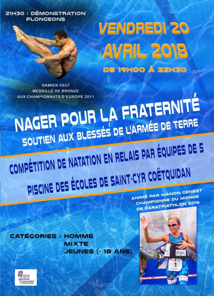 affiche competition natation
